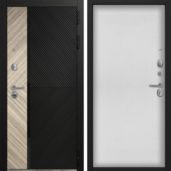 Входная дверь Command Doors Тессеракт Эш 00 Белый матовый