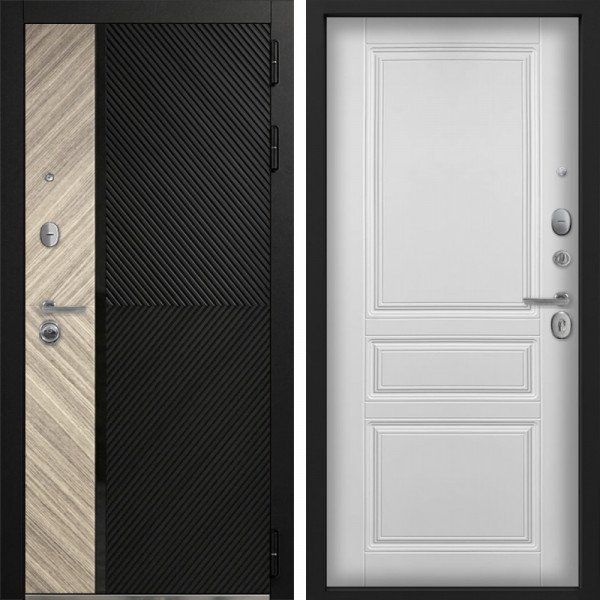 Входная дверь Command Doors Тессеракт Эш 02 Белый матовый