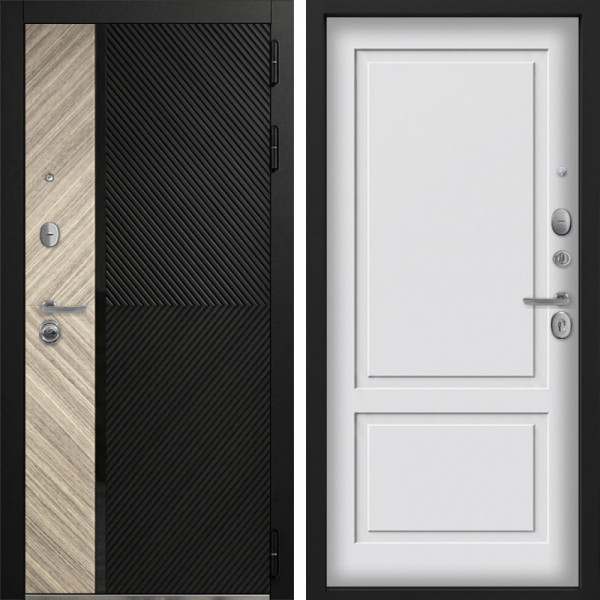 Входная дверь Command Doors Тессеракт Эш 05 Белый матовый