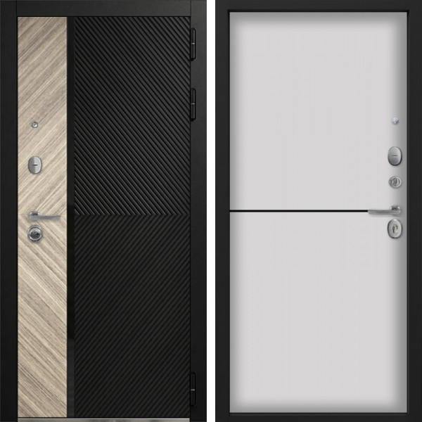 Входная дверь Command Doors Тессеракт Эш 12 Белый матовый