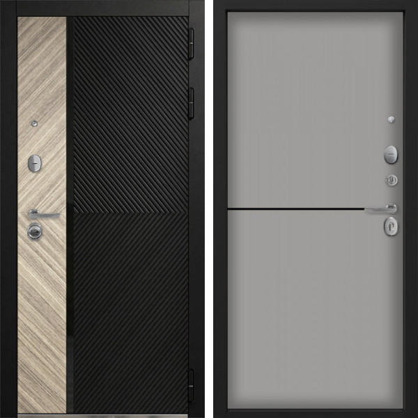 Входная дверь Command Doors Тессеракт Эш 12 Грей софт