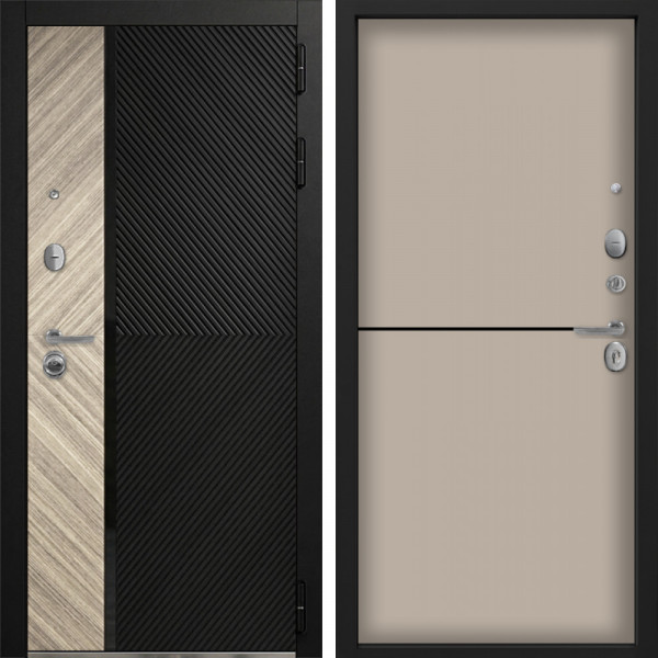 Входная дверь Command Doors Тессеракт Эш 12 Капучино софт