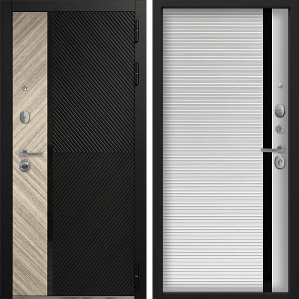 Входная дверь Command Doors Тессеракт Эш 30B Белый матовый