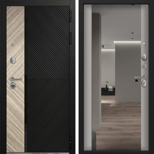 Входная дверь Command Doors Тессеракт Эш 3Z Грей софт