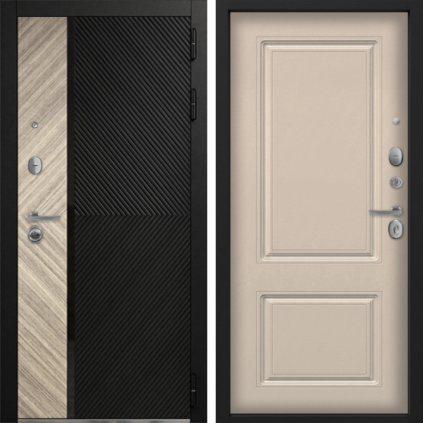 Входная дверь Command Doors Тессеракт Эш 61 Капучино софт