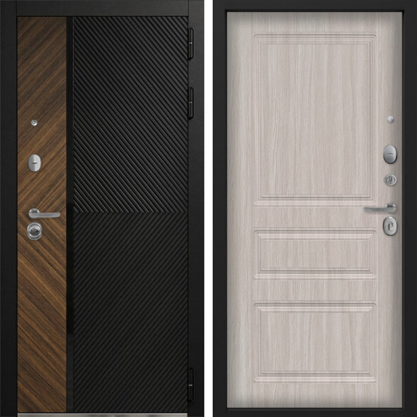 Входная дверь Command Doors Тессеракт 02 Белая лиственница