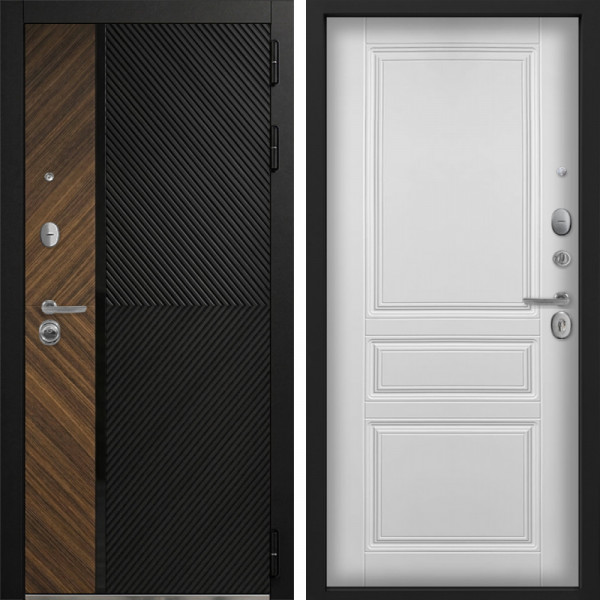 Входная дверь Command Doors Тессеракт 02 Белый матовый