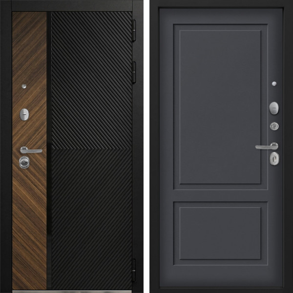 Входная дверь Command Doors Тессеракт 05 Графит серый
