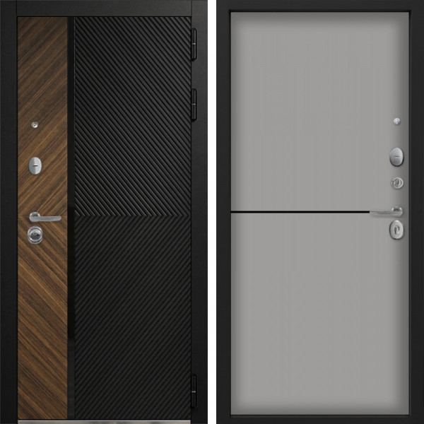 Входная дверь Command Doors Тессеракт 12 Грей софт