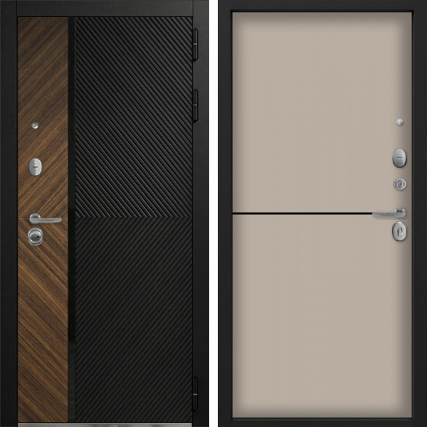 Входная дверь Command Doors Тессеракт 12 Капучино софт