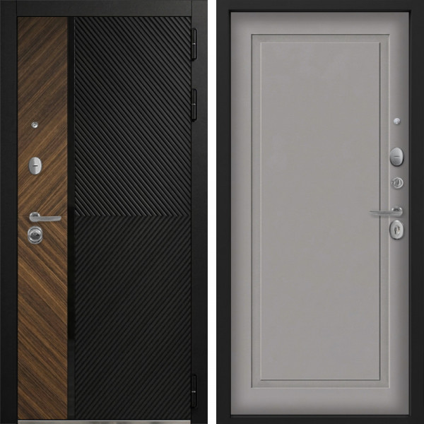 Входная дверь Command Doors Тессеракт 38 Грей софт