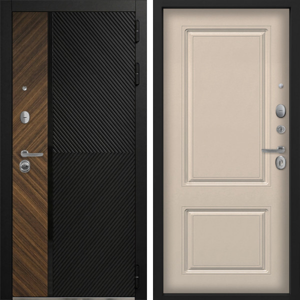 Входная дверь Command Doors Тессеракт 61 Капучино софт