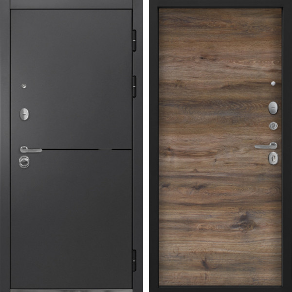 Входная дверь Command Doors Вектор 00 Дуб бомонт