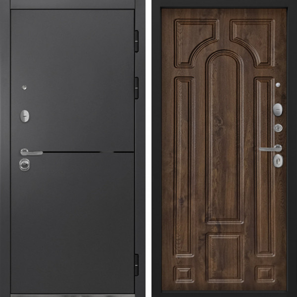 Входная дверь Command Doors Вектор 17.02 Темный дуб
