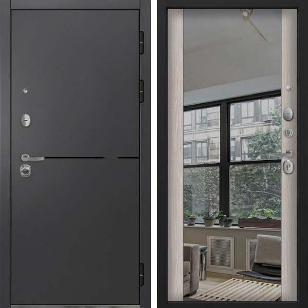 Входная дверь Command Doors Вектор 3Z Белая лиственница
