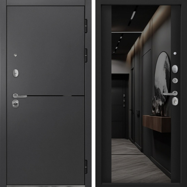 Входная дверь Command Doors Вектор 3Z Черный кварц