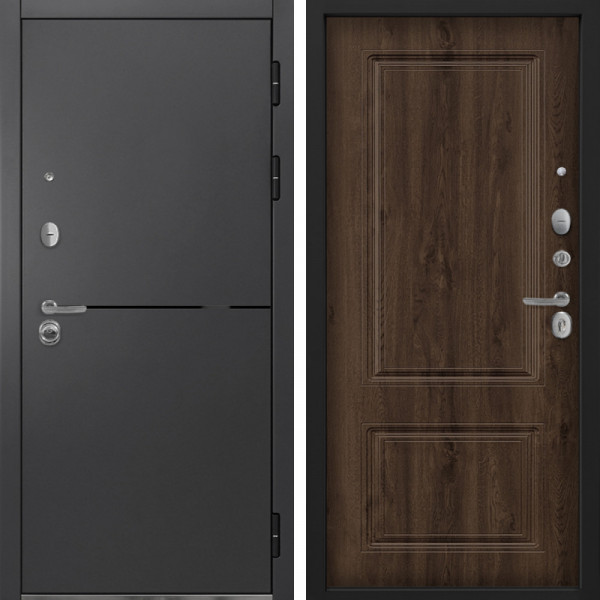 Входная дверь Command Doors Вектор 61 Темный дуб