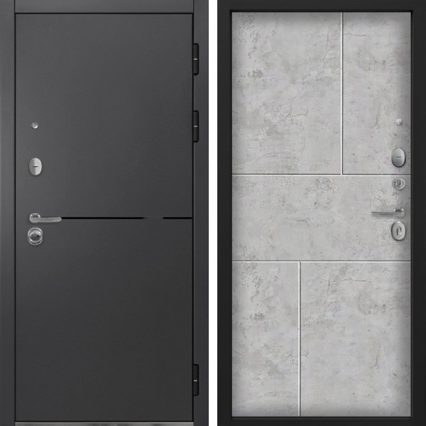 Входная дверь Command Doors Вектор 98 Бетон молочный