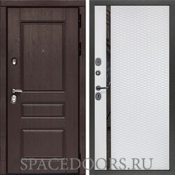 Входная дверь Сударь Дива-90 Дуб крафтовый МХ 47 белый матовый