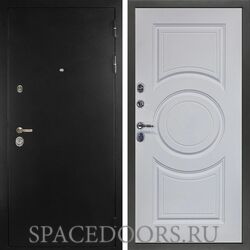 Входная дверь Сударь МД-40 Черный титан Д-8 Белая