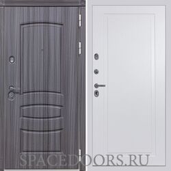 Входная дверь Сударь МД-42 Сандал серый Н-10 Белая