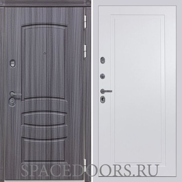 Входная дверь Сударь МД-42 Сандал серый Н-10 Белая