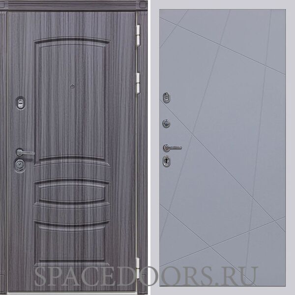 Входная дверь Сударь МД-42 Сандал серый Д-11 Серая