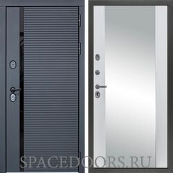 Входная дверь Сударь МХ-45 Черный кварц Д-15 Белый