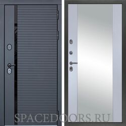 Входная дверь Сударь МХ-45 Черный кварц Д-15 Серый