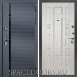 Входная дверь Сударь МХ-45 Черный кварц М-2 Дуб филадельфия крем