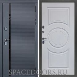Входная дверь Сударь МХ-45 Черный кварц Д-8 Белая