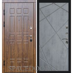 Дверь Termo-door Афина дуб Лучи бетон темный