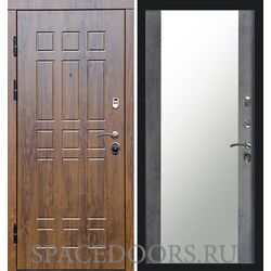 Дверь Termo-door Афина дуб Зеркало темный бетон