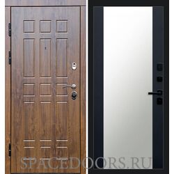 Дверь Termo-door Афина дуб 27 зеркало Черный кварц