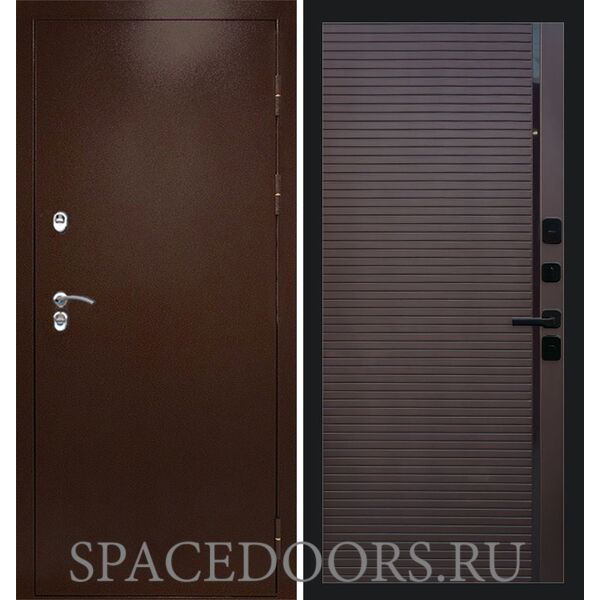 Дверь Termo-door Термо сибирь медь антик porte Шоколад