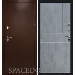 Дверь Termo-door Термо сибирь медь антик Горизонт бетон темный