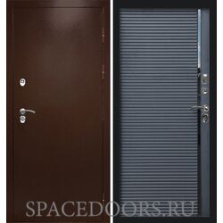 Дверь Termo-door Термо сибирь медь антик Porte black
