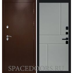 Дверь Termo-door Термо сибирь медь антик Горизонт Grey софт