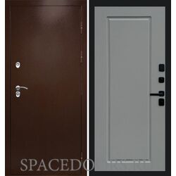 Дверь Termo-door Термо сибирь медь антик Гранд Grey софт