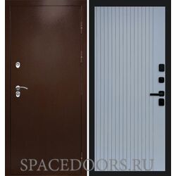 Дверь Termo-door Термо сибирь медь антик Flat Grey софт