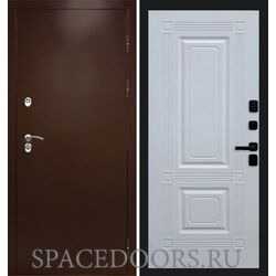 Дверь Termo-door Термо сибирь медь антик Мадрид Белый софт