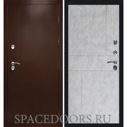 Дверь Termo-door Термо сибирь медь антик Горизонт бетон светлый