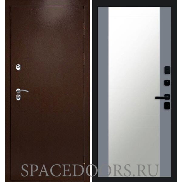 Дверь Termo-door Термо сибирь медь антик 27 зеркало Grey Софт