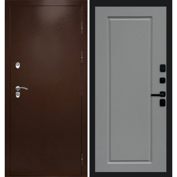 Дверь Termo-door Термо сибирь медь антик Гранд Grey софт