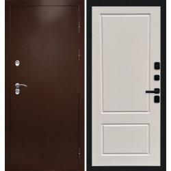 Дверь Termo-door Термо сибирь медь антик Марсель Слоновая кость