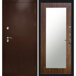 Дверь Termo-door Термо сибирь медь антик Зеркало триумф дуб