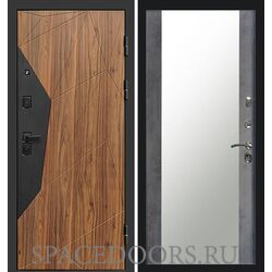 Дверь Termo-door Авангард Зеркало темный бетон