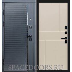 Дверь Termo-door Black line Горизонт Слоновая кость