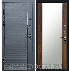Дверь Termo-door Black line Зеркало дуб