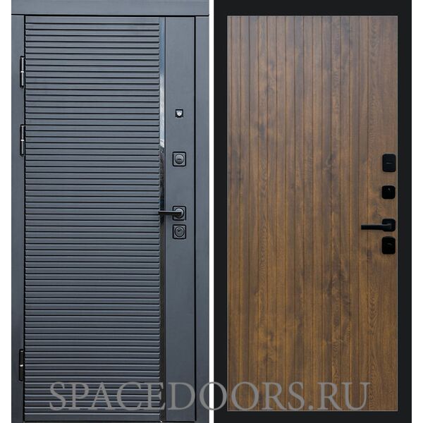 Дверь Termo-door Black line Flat Дуб